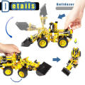 STEM Smart Construction Engineering Tank Toys Building Bricks with 2 IN 1